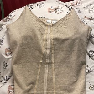 DKNY CITY Tank Top with Beaded Straps